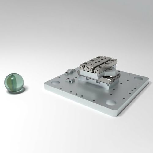 Piastra di posizionamento in miniatura - XY-SLC17:30 - SmarAct GmbH - lineare / 2 assi / in ciclo chiuso