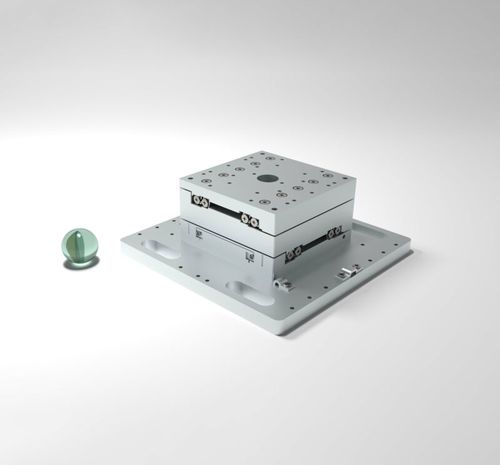Piastra di posizionamento lineare - XY-CLS52:52 - SmarAct GmbH - 2 assi / in ciclo chiuso / modulare