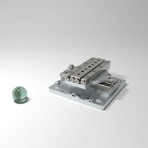 Piastra di posizionamento lineare - XY-SLC24:60 - SmarAct GmbH - 2 assi / in ciclo chiuso / modulare