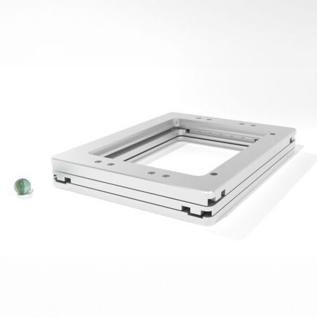 Piastra di nanoposizionamento lineare - SOM-MS-12090 - SmarAct GmbH - 2 assi / in ciclo chiuso / compatta