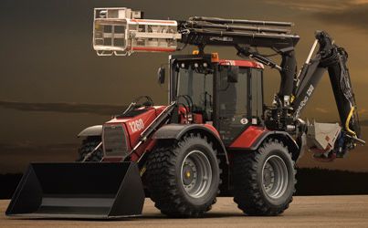 Piattaforma telescopica montata su terna - Lift series - Huddig AB - idraulica