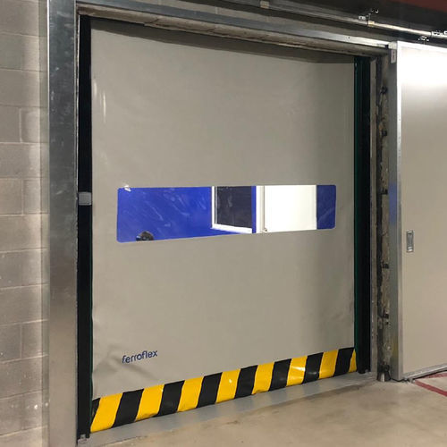 Porta ad avvolgimento - MANUSA - in acciaio inossidabile / classe 2 / per cella frigorifera