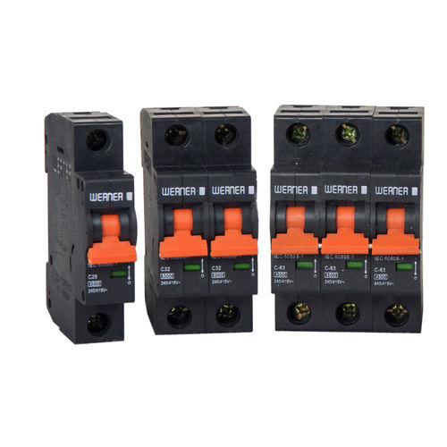 Interruttore automatico piccolo - 50 Series - Werner Electric GmbH - magnetotermici / per sovraccarichi / 3 poli