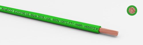 Filo unipolare isolato - XtraECO - MediKabel GmbH - in rame / monoconduttore / cUL