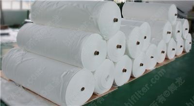 Materiale filtrante in poliestere - 1 - 200 µm - Guangzhou Longhuilong Filter Co., Ltd - d'aria / in non tessuta