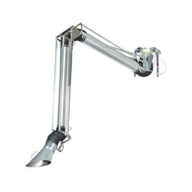 Braccio aspirante a muro - EPX series - Airbravo Srl - flessibile / per fumo / per polveri