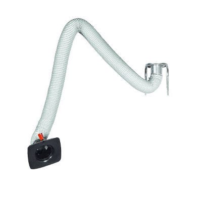 Braccio aspirante a muro - EK series - Airbravo Srl - flessibile / di aspirazione / per fumi di saldatura