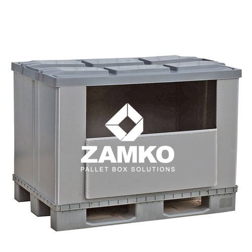 Cassa-pallet in plastica - PAN.e95.F - ZAMKO - per la logistica / accatastabile / con coperchio