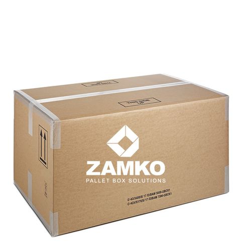 Cassa-pallet in cartone - KUN.d60 - ZAMKO - da trasporto / con omologazione ONU