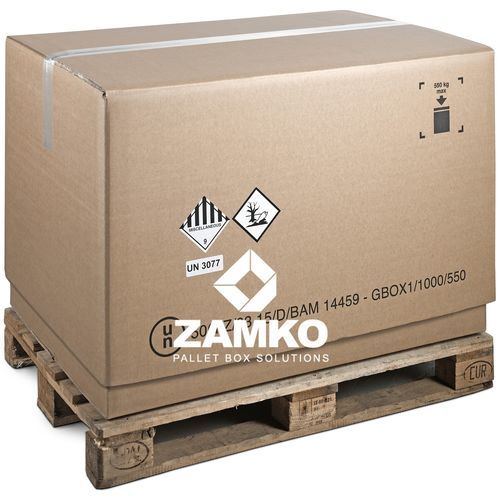 Cassa-pallet in cartone - KUN.e80 - ZAMKO - da trasporto / con omologazione ONU