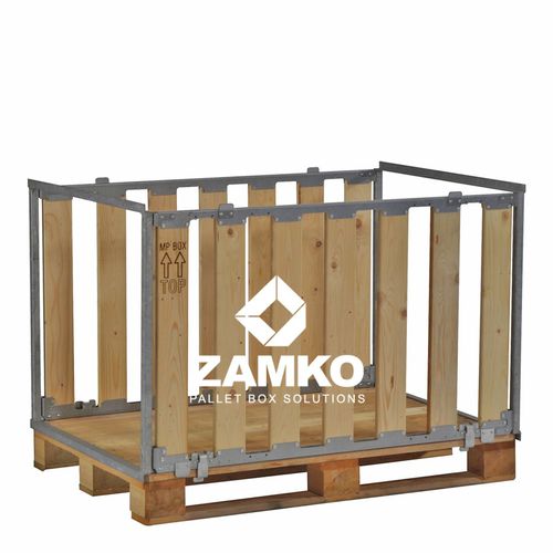 Cassa-pallet in legno - MPB.e70.W2 - ZAMKO - di stoccaggio / per trasporto pesante / riutilizzabile