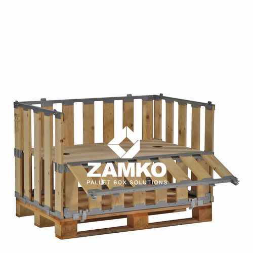 Cassa-pallet in legno - MPB.e70.FS - ZAMKO - di stoccaggio / da trasporto / per movimentazione