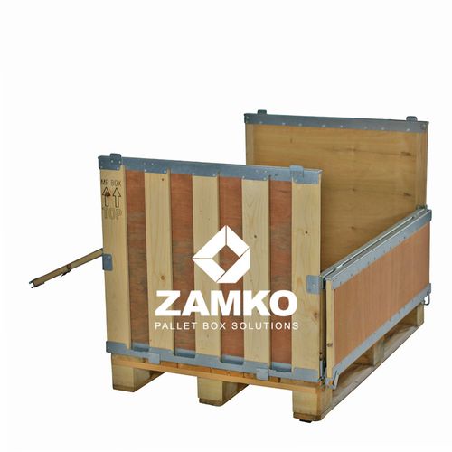 Cassa-pallet in compensato - MPB.e70.F2C - ZAMKO - di stoccaggio / pieghevole / riutilizzabile