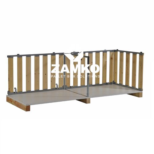 Cassa-pallet in legno - MPB.f70.W - ZAMKO - di stoccaggio / da trasporto / pieghevole
