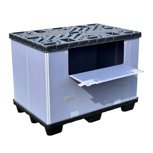 Cassa-pallet in polipropilene - P0806.800.300 - ZAMKO - in HDPE / da trasporto / di stoccaggio
