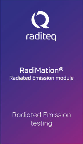 Software per test - RadiMation Radiated Emission module (RMC1001A#050) - Raditeq B.V. - di misura