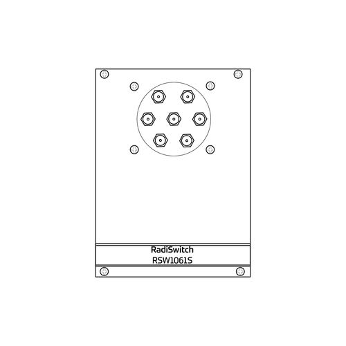 Commutatore unipolare - RadiSwitch 1x SP6T, SMA - 18GHz (RSW1061S) - Raditeq B.V. - RF