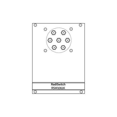 Commutatore unipolare - RadiSwitch 1x SP6T, K type - 40GHz (RSW1061K) - Raditeq B.V. - RF