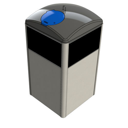 Contenitore per rifiuti in acciaio - RBin® 5000 - Zweva Rotomoulding NV - in plastica / interrato / per rifiuti urbani