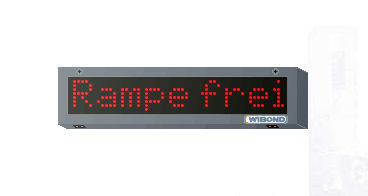 Display alfanumerico - WIBOND Informationssysteme GmbH - a matrice di punti / passo di 10 mm / PROFIBUS