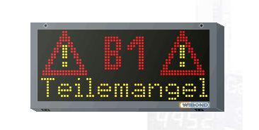 Display a matrice di punti - WIBOND Informationssysteme GmbH - grafico / passo di 10 mm / per informazioni