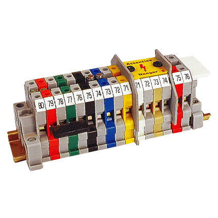 Morsetto componibile su guida DIN - K series - Elmex Controls Pvt. Ltd. - passante