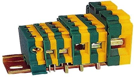 Morsetto componibile su guida DIN - Elmex Controls Pvt. Ltd. - passante / di messa a terra