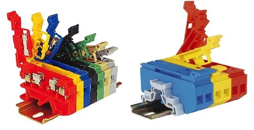 Morsetto componibile su guida DIN - Elmex Controls Pvt. Ltd. - passante / a fusibile