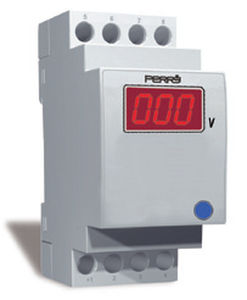 Voltmetro digitale - PERRY ELECTRIC - su guida DIN / AC