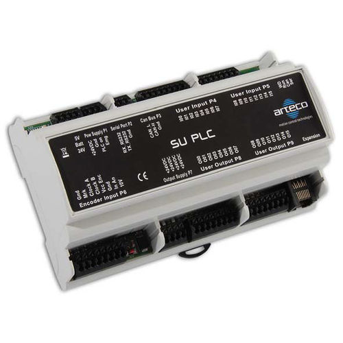 PLC su guida DIN - SU-PLC - Arteco Motion Tech - ingressi digitali / uscite digitali / con I/O integrati