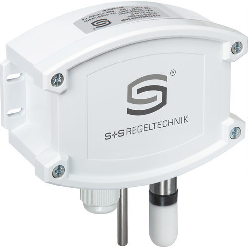 Sensore di temperatura e di umidità a parete - AFTF-35-U/W LCD - S+S Regeltechnik - relativa / assoluta / 0-10 V
