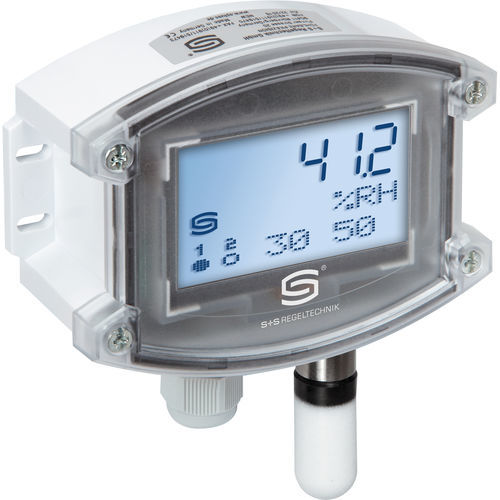 Termoigrostato d'ambiente - AHT-30W-I LCD - S+S Regeltechnik - elettronico / con display LCD / non incassato