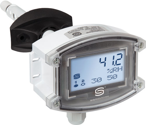 Termoigrostato installato su condotto - KHT-30W-U LCD - S+S Regeltechnik - elettronico / con display LCD