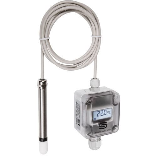 Trasduttore di temperatura a pendolo - RPTM1-I LCD - S+S Regeltechnik - Pt1000 / 4-20 mA / connettore M12