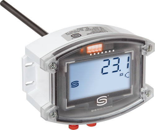 Trasduttore di temperatura Pt1000 - TM65-ECATP LCD - S+S Regeltechnik - da soffitto / ad avvitamento / a immersione