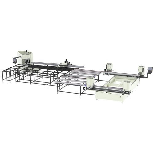 Linea di saldatura e pulitura controllato da PLC - SIRIUS - OZMACHINE - ad alta velocità / per telai / per profilati PVC