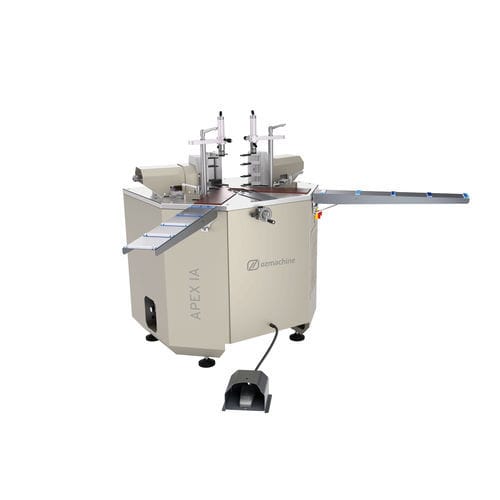 Cianfrinatrice per profilati in alluminio - APEX I A - OZMACHINE - automatica / idraulica