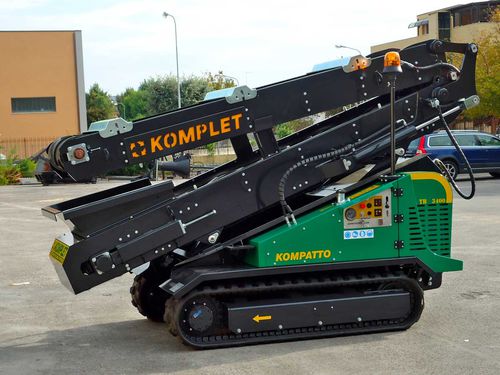 Trasportatore a nastro - TRACKED CONVEYOR BELT TB 3400 - Komplet Italia srl - orizzontale / da trasporto / mobile