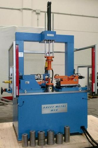 Rifilatrice automatica - SMM-400 - Sheet Metal Men s.r.l. - a motore / idraulica / per pezzi rotondi