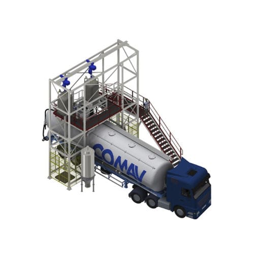 Stazione di riempimento automatica - SVR 1000 DEPA - COMAV - per pulverulenti / per granulati plastici / di pulizia