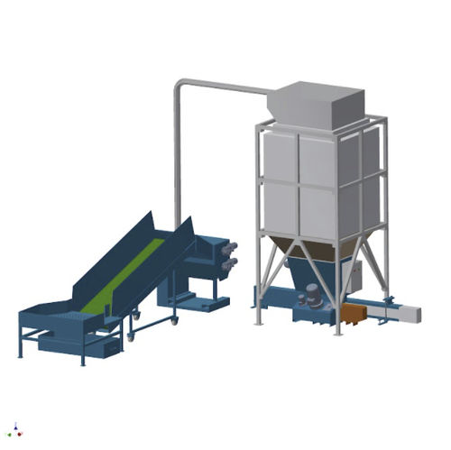Unità di riciclaggio per materie plastiche - EPS - COMAV - mediante triturazione