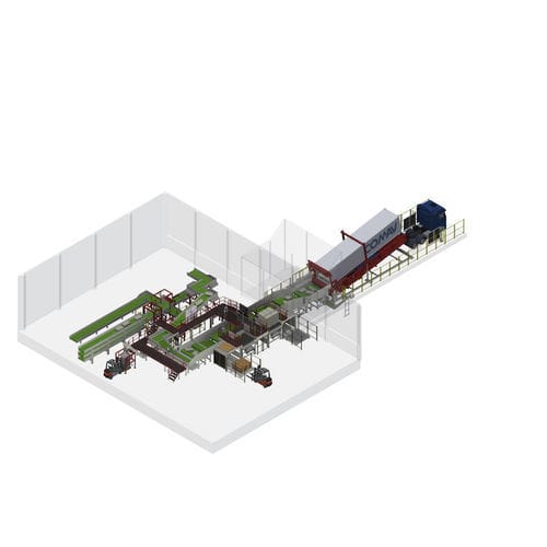 Ribaltatore idraulico - COMAV - per container / in linea / per l'industria agroalimentare
