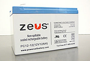 Batteria a blocco - PC12-12F2 - ZEUS Battery Products - 12 V / a elettrolita secco