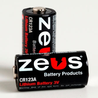 Pila ricaricabile litio - CR123A - ZEUS Battery Products - tipo D / 3 V