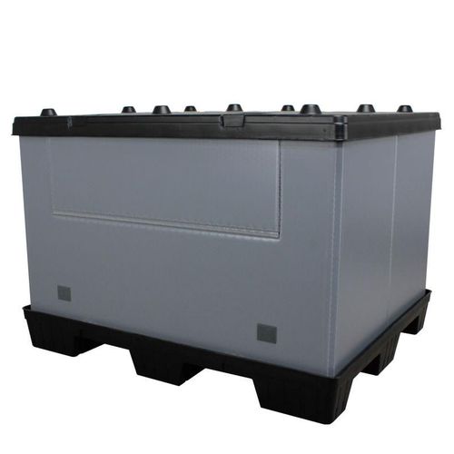 Cassa-pallet in polietilene - UP4548xx-C series - RPP Containers - per movimentazione / con coperchio / leggera