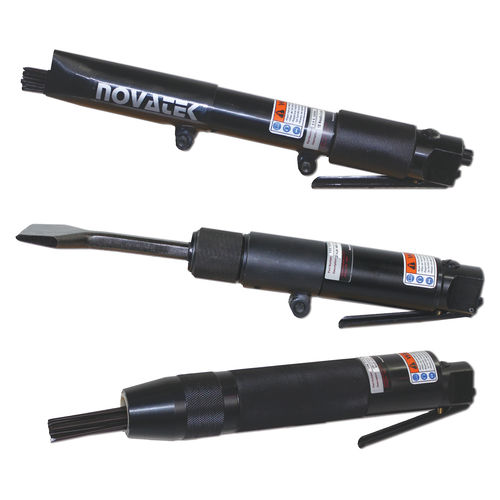 Togli-ruggine pneumatico - 12NS100 - Novatek Corporation - modello dritto / a rullini / a scalpello