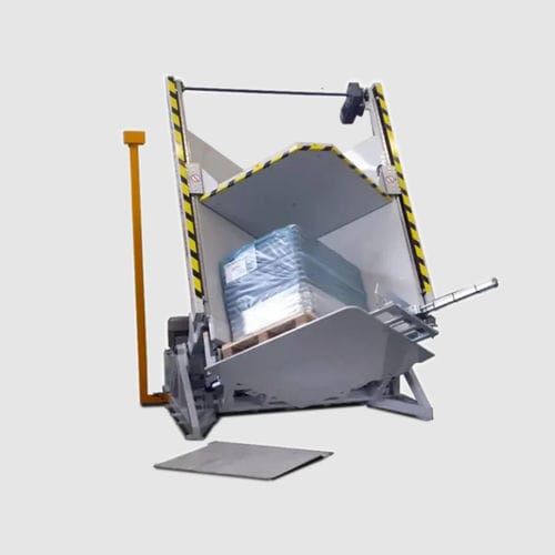 Ribaltatore elettrico - V-Shape - TOPPY SRL - di pallets / a piattaforma / automatico