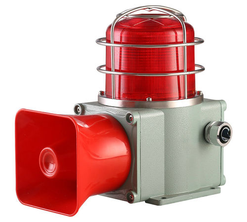 Diffusore di allarme sonoro con luci lampeggianti - HDSL-135 - MA Safety Signal Co.,Ltd. - con luce fissa / a tromba / elettronico