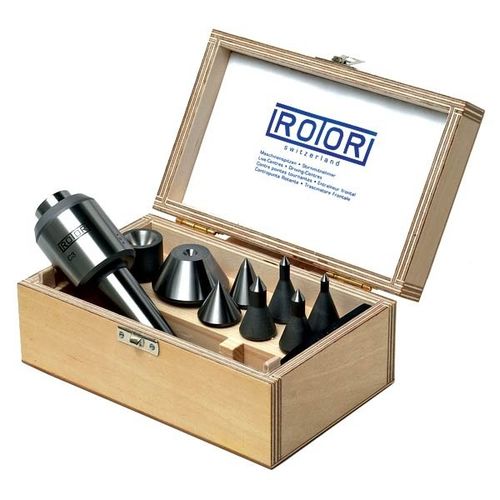 Contropunta girevole - Type K - ROTOR TOOL - per tornio / per rettificatrice / con indicazione della pressione tramite anelli colorati