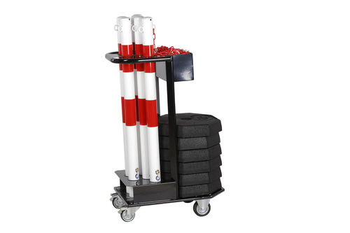 Pallet di stoccaggio con kit di colonnine a catena - KGS-TG-RW - Dancop International GmbH